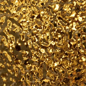 Golden water ripple stainless steel sheet with wave texture for luxury decorative wall panels