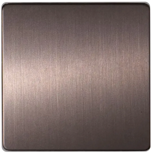 Champagne gold hairline brushed stainless steel plate