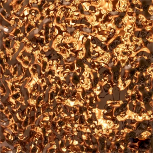 Flame color stainless steel ripple sheet with wave texture for architectural wall cladding and decorative interiors