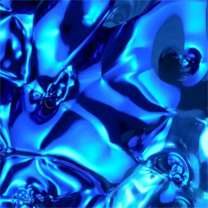 Dark blue stainless steel ripple sheet with wave texture for architectural wall cladding