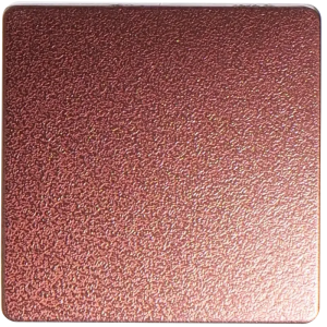 Blood red frosted texture stainless steel sheet from XinYe Steel