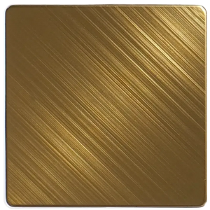 Golden brushed texture stainless steel plate