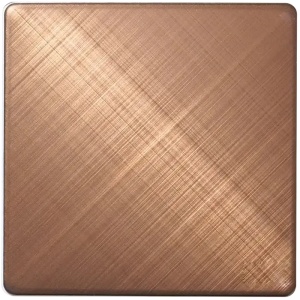 Titanium gold brushed texture stainless steel plate