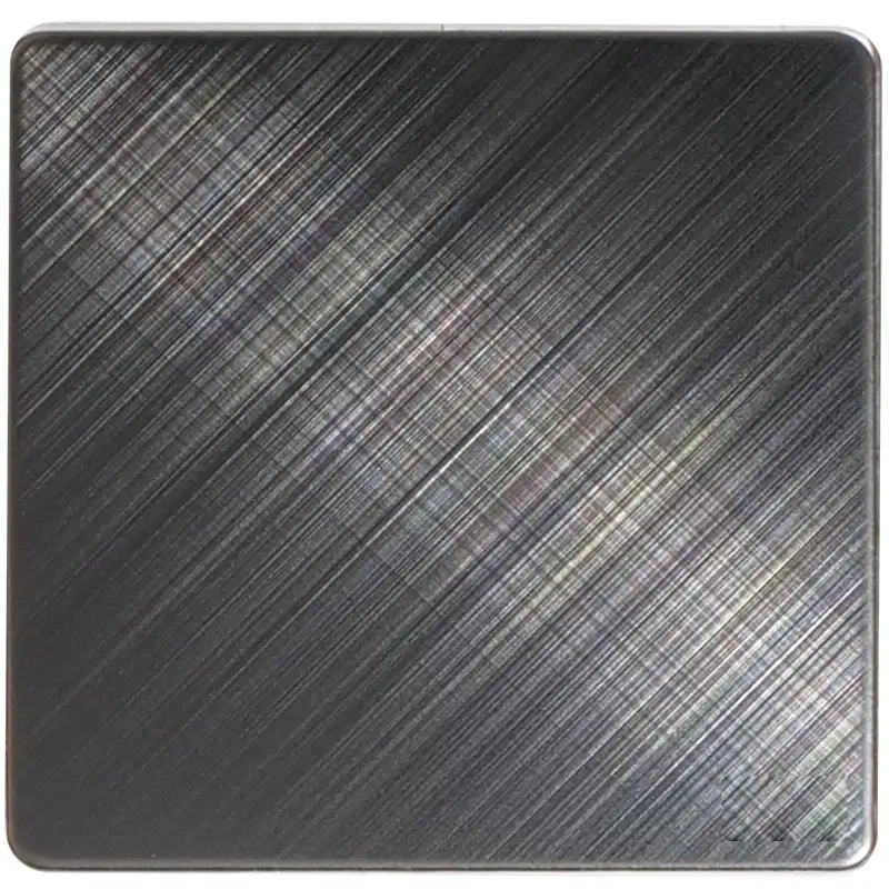 LS-43 Brushed Stainless Steel Plate - Premium Finish Steel Sheet