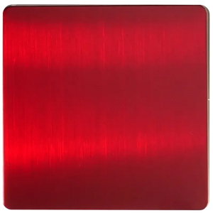 Bright red brushed texture stainless steel plate