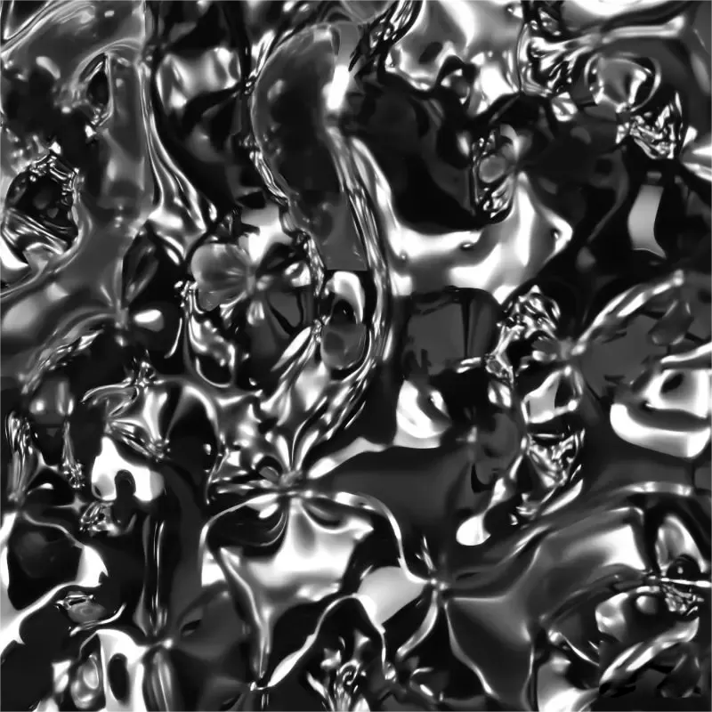 SBW-05 Water Ripple Stainless Steel Plate - Decorative Wave Pattern Sheet