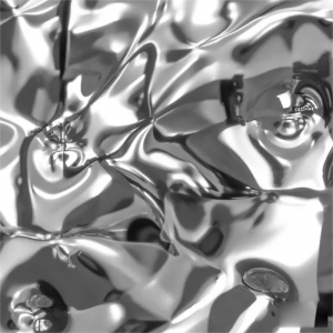 Stainless steel sheet with ripple reflective effect for dynamic wave-like light reflections on walls and ceilings