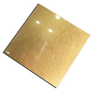 titanium gold brushed stainless steel sheet by XinYe Steel