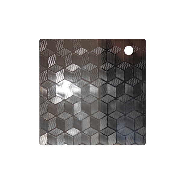 Stainless steel etched embossed plate—CD-05