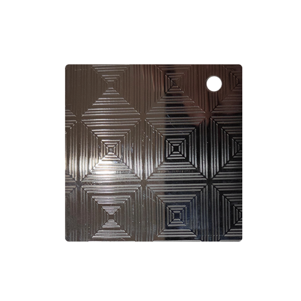 Stainless steel etched embossed plate—CD-07