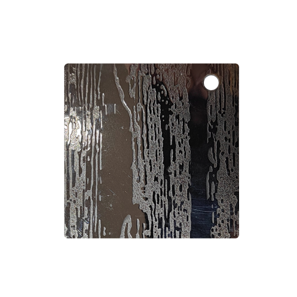 Stainless steel etched embossed plate—CD-11