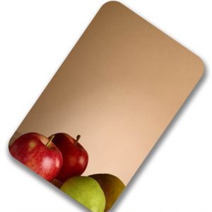 Champagne gold mirror stainless steel sheet from XinYe Steel