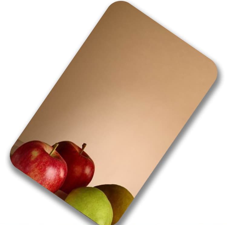 Champagne gold mirror stainless steel sheet from XinYe Steel