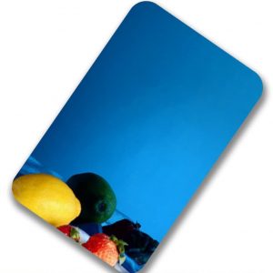 Gem blue mirror finish stainless steel sheet – glossy royal blue reflective metal panel