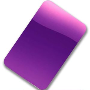 Purple mirror finish stainless steel sheet – vibrant violet reflective metal panel