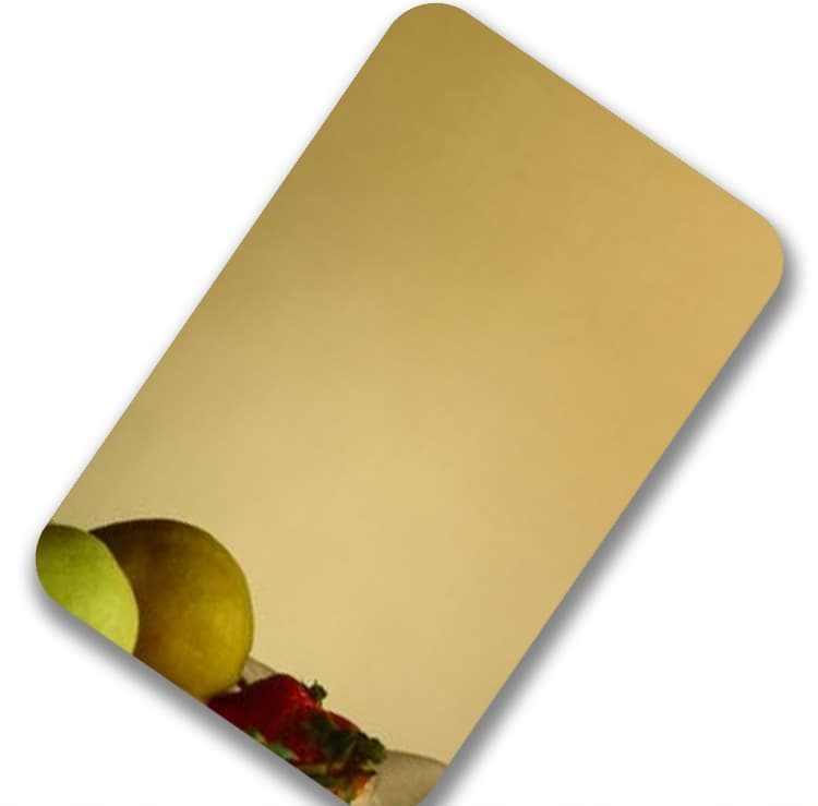 Titanium gold mirror stainless steel sheet from XinYe Steel