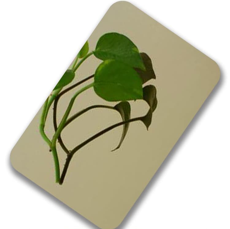 Golden mirror finish stainless steel sheet – bright yellow-gold reflective metal panel