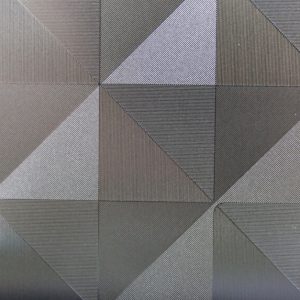 stainless steel sheet with geometric patterns, abstract shapes and lines for modern decorative panels