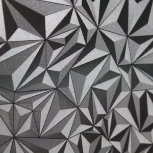 stainless steel embossed sheet with diamond pattern, raised geometric textured metal panel