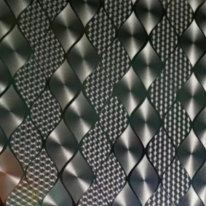 stainless steel embossed sheet with five dazzling colors, multicolored textured decorative metal panel