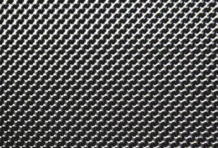 Stainless steel embossed sheets - hemispheres