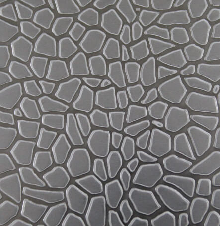 Stainless steel embossed sheets - moon veins
