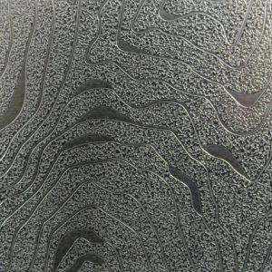 stainless steel embossed sheet with kelp pattern, flowing organic wave texture for decorative metal panels