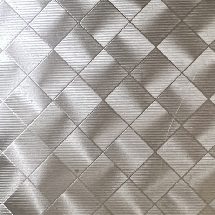 stainless steel checkered lattice plate with raised diamond grid pattern for anti-slip flooring and industrial use