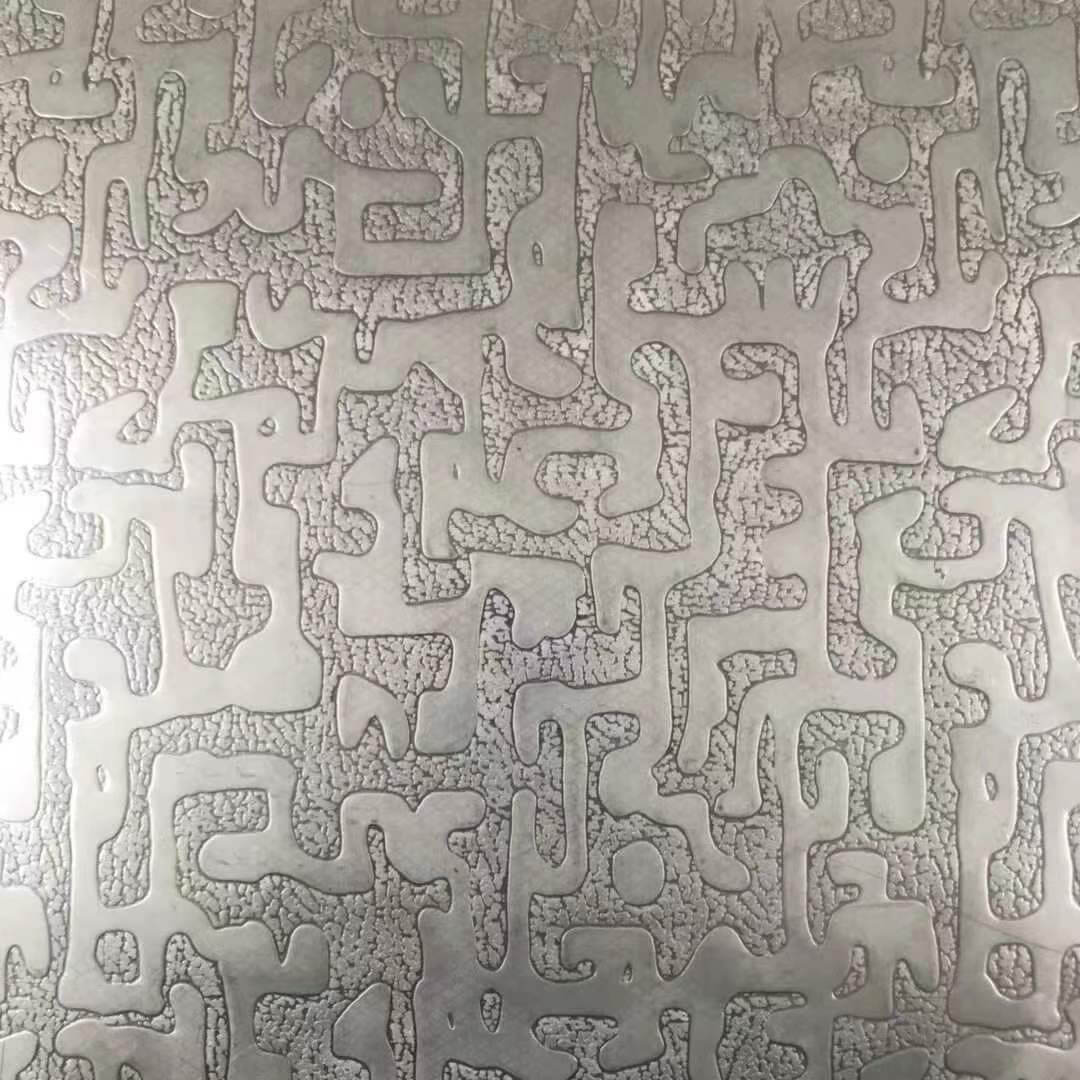 Stainless steel embossed sheets - oracle bone pattern