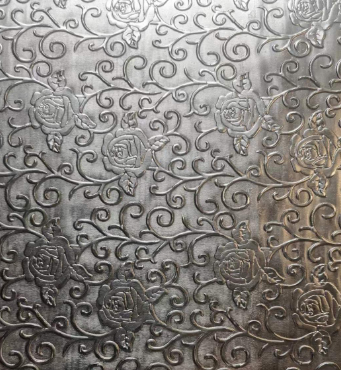 Stainless steel embossed sheets - rose (alumiun plate)