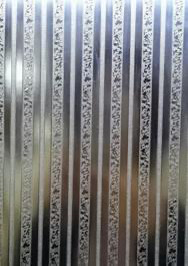 Stainless steel embossed sheets - woven design