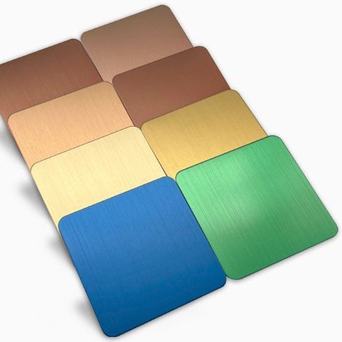 Durable Colored Stainless Steel Sheets with PVD Coating and Finishes