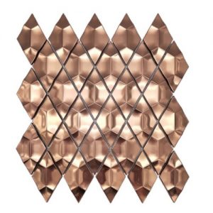Diamond-shaped stainless steel metal mosaic tile from XinYe Steel