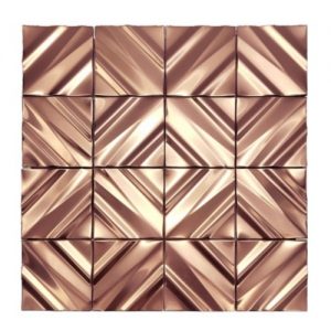 3D recessed stainless steel metal mosaic tile from XinYe Steel