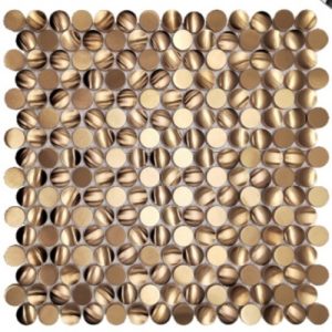 Round dot stainless steel metal mosaic tile from XinYe Steel