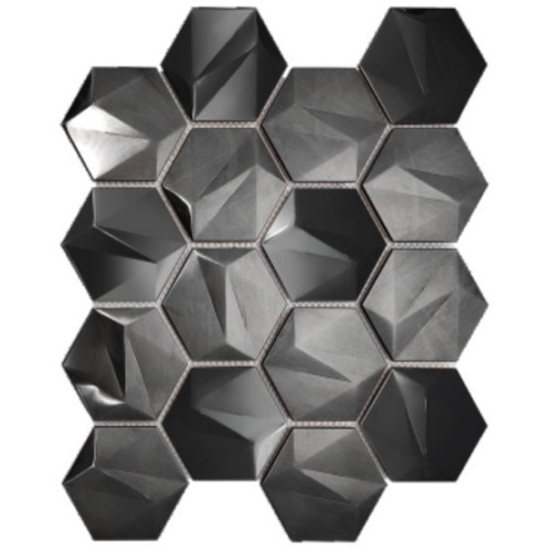 Black metallic stainless steel mosaic tile from XinYe Steel