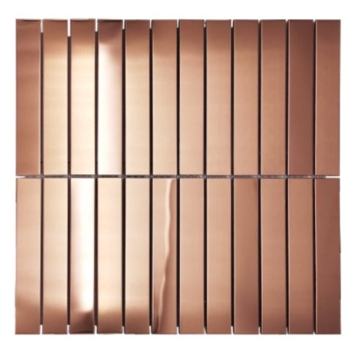 Gold bar‑style metal decorative blocks in a warm brushed‑gold finish, featuring elongated rectangular profiles and subtle relief textures for modern wall cladding.
