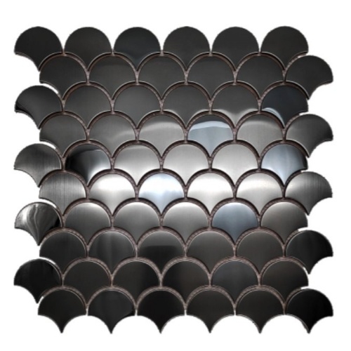 Fish scale shaped stainless steel metal mosaic decorative tile from XinYe Steel
