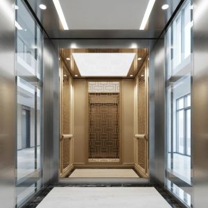 Champagne gold decorative stainless steel elevator car panels