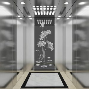 Mirror-finish stainless steel elevator car panels